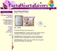 Party Hearty Favors Web Site